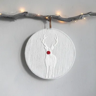 Produktbild von Winter Fensterbild "Hirsch", klein