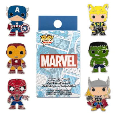 Immagine prodotto di FKMVPN0074 - Marvel Loungefly POP! Pin Gruppo di spille a clip da 3 cm (12)