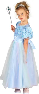 Produktbild von Blaues Märchenkleid für Kinder Kindergröße: 140-152