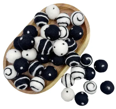 Productafbeelding van Viltballen voor Creatieve Projecten, Set van 40 Stuks