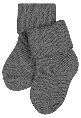Image de Chaussettes pour bébé FALKE, unisexes, en flanelle, laine et coton, respirantes