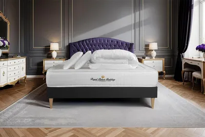 Produktbild von Komplettpaket Bett - Matratze 140x200 cm + Boxspringbett mit Lattenrost (im Set) + 2 Kopfkissen + Bettdecke - Nottingham