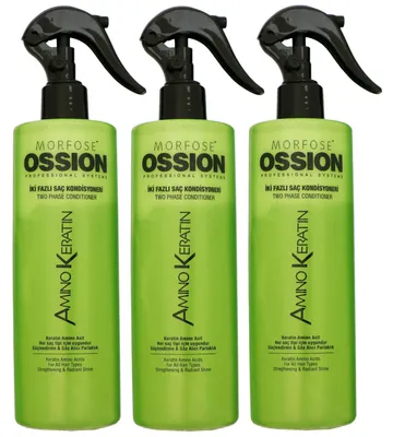 Produktbild von Morfose Ossion Amino Keratin 3 x 400 ml 2 Phasen Conditioner Set