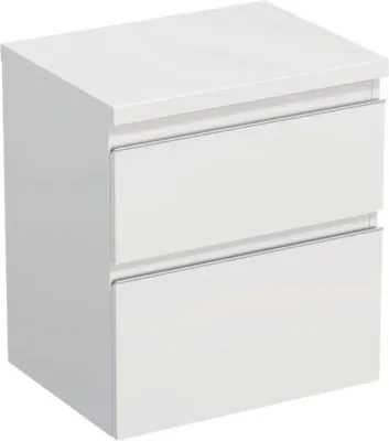 Obrázek produktu pro Koupelnová skříňka pod umyvadlo Jungborn TRENTA bílá lesklá 56,7 x 64,6 x 44,5 cm