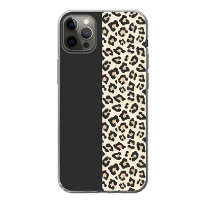 Produktbild von MuchoWow® Handyhülle Schutzhülle Hülle für iPhone 12 Pro Max Tiere - Muster - Panther Silikon Softcase Handy Hülle - Hartschale