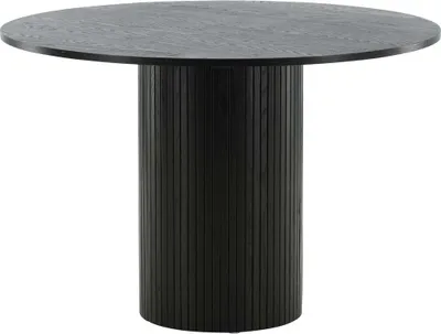Produktbild von FURNLUX Dining Table Bianca Black 110cm / Hauptfarbe: Schwarz / Abmessungen: 110 x 110 x 75 cm