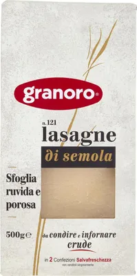 Obrázok produktu pre Lasagne Semola Nudeln n. 121 500g - Granoro