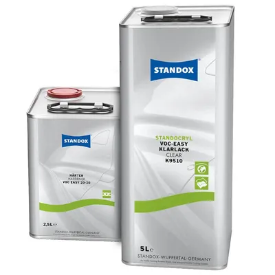 Produktbild von SET 7,5L Standox 2K VOC Easy Klarlack K9510 5L + Härter VOC Easy 20-30 2,5L