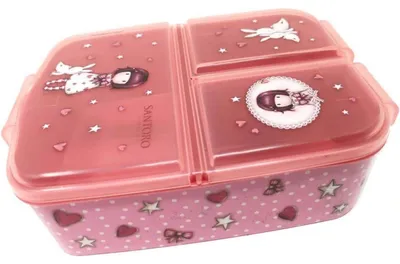 Productafbeelding van Lunchbox voor kinderen, met compartimenten, van kunststof, BPA-vrij, merk Gorjuss
