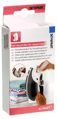 Produktbild von SCANPART 2910060002, Anti-Kalk-Kartusche für Bügeleisen, Weiß, 0,014 l, 6 Stück(e)