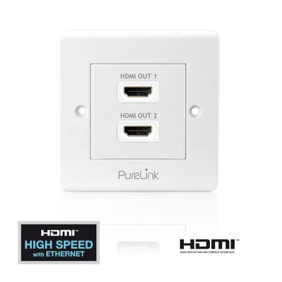 Immagine prodotto di PureLink® - Scatola di giunzione HDMI - PureInstall 2-gang