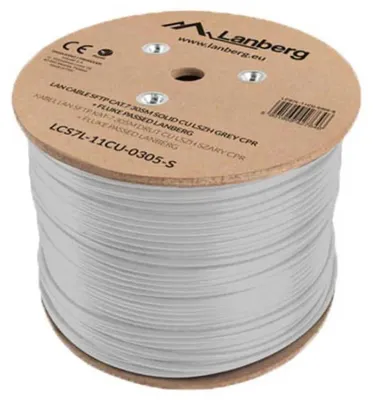 Produktbild von Lanberg LCS7L-11CU-0305-S, 305 m, Cat7, S/FTP (S-STP), Weiß