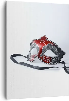Produktbild von Bild auf Leinwand - Leinwandbild - Einteilig - Venedig Karneval Maske - 50x70cm - Wand Bild - Wanddeko - Wandbilder - Leinwanddruck - Wanddekoration - Leinwand bilder - Wandbild - PA50x70-2380