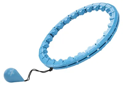 Produktbild von ACTIGET Hula Hoop 24-teilig – Fitness Reifen, Zusammenklappbar, für Cardio Training, Blau