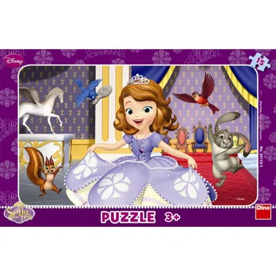 Obrázek produktu pro Sofia První - rámové puzzle 15 dílků