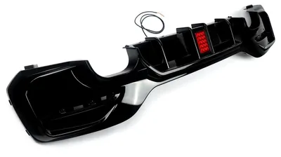 Produktbild von Hinterstoßfänger-Spoiler, glanzschwarz - ABS-Kunststoff - Heckstoßfänger-Diffusor - Auto-Zubehör