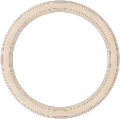 Immagine prodotto di Anelli da ginnastica in legno - Anelli per allenamento della forza - Allenamento della forza - Legno naturale - 14 cm - Naturale
