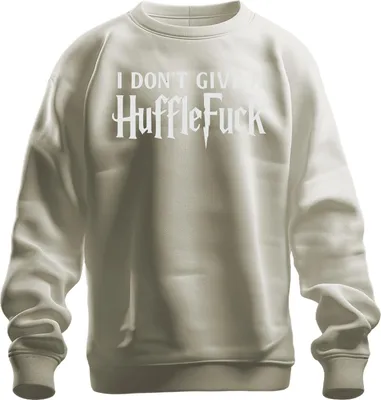 Produktbild von I don't give a Hufflefuck Lustig Halloween Harry Potter Fan Geschenk Uni Sweatshirt Pullover, Natur, S