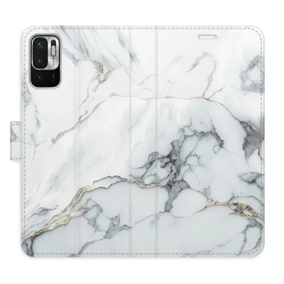 Obrázek produktu pro Flipové pouzdro iSaprio - SilverMarble 15 pro Xiaomi Redmi Note 10 5G