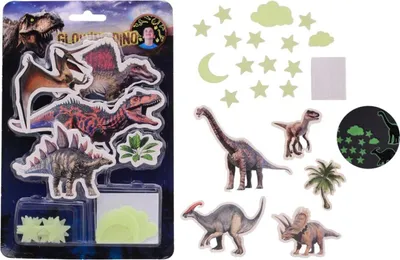 Produktbild von Johntoy leuchtende Dino-Wandaufkleber