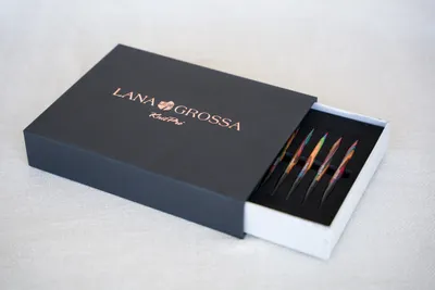 Produktbild von Lana Grossa - Rundstricknadel-Set Design Holz 19