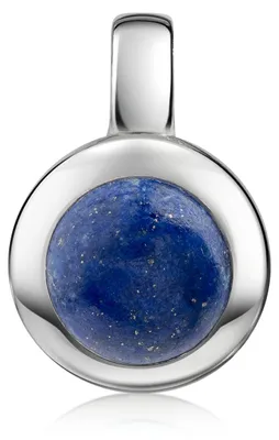 Produktbild von MATERIA by Matthias Wagner Lapislazuli Edelstein Anhänger Silber 925 rund KA-38-Lapislazuli