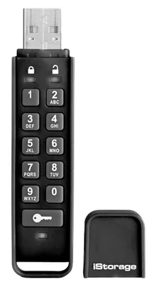 Produktbild von iStorage datAshur Personal2 USB3 64GB, 64 GB, USB Typ-A, 3.2 Gen 1 (3.1 Gen 1), 170 MB/s, Schutzhülle, Schwarz