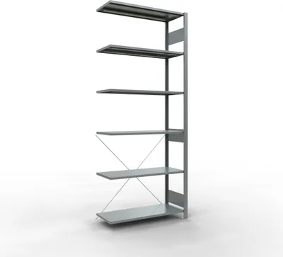 Produktbild von Stecksystem Anbauregal - 2500x1000x 400 mm, Typ 150 kg