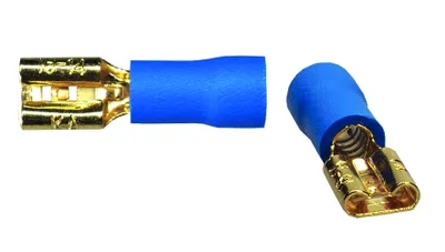 Produktbild von Sinuslive Flachstecker 2,8mm blau für Kabel 2,5mm² - 4mm² 10 Stück