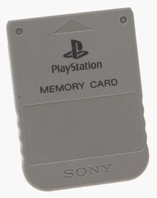 Produktbild von Original Sony Memory Card in GRAU für PS1