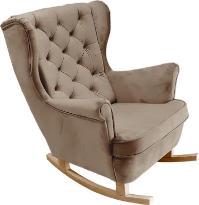 Image de DomoHome Fauteuil de relaxation Fauteuil avec accoudoirs Fauteuil TV Lounge Fauteuil rembourré Fauteuil Couch Fauteuil de salon Fauteuil à oreilles | 102x81x95cm | Brown_29813