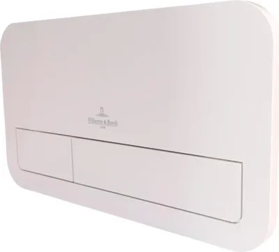 Zdjęcie produktu dla Villeroy & Boch płytka uruchamiająca VIConnect biała błyszcząca / przycisk biały błyszczący 92249068