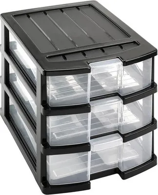 Immagine prodotto di Scaffale Con 3 Cassetti 34X25X23,5 Cm, Plastica