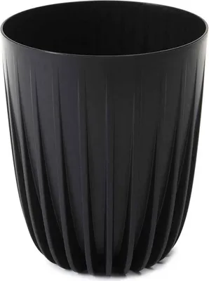 Image de Howhomely Pot de fleurs 36cm de hauteur - Pot de fleurs noir - plastique