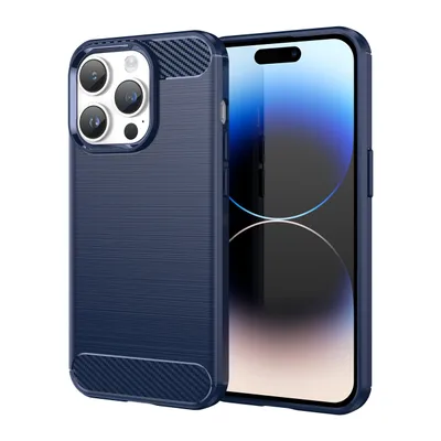 Produktbild von Carbon Case Tasche für Iphone 14 Pro Blau