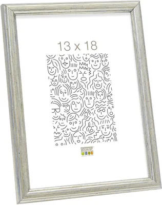 Image de Deknudt S236D1 cadre en bois argenté 30x40 cm