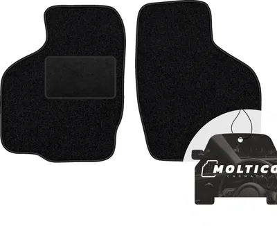 Produktbild von moto-MOLTICO Vorne Fußmatten Auto Velours Autoteppiche Schwarz Automatten Set 2-teilig passend für Suzuki Ignis 2003-2016