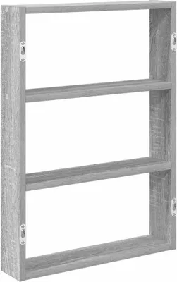 Immagine prodotto di vidaXL Scaffale a muro grigio Sonoma 43x9x60 cm Materiale a base di legno
