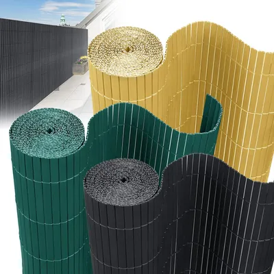 Obrázok produktu pre Súkromné rohože PVC Privacy Mat Balkónová obrazovka na ochranu súkromia 90x500cm Súkromný plot Zelený plot na ochranu pred UV žiarením Nepriehľadný pre záhradu CEEDIR