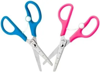 Produktbild von Schere mit automatischer Öffnungsfunktion für Kinder, blau, 12,7 cm