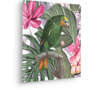 Produktbild von Keilrahmenbild - Hibiscus Flirt - Größe 40 x 40 cm