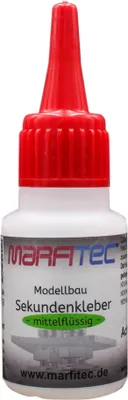 Produktbild von Marfitec Modellbau Sekundenkleber 20g mittelflüssig - Standard Verschluss
