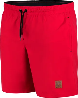 Produktbild von Stark Soul®  Badeshorts COOL WAVES, Herren, Boardshorts mit Mesh-Innenfutter, Kordelzug, Taschen, Farbe: Rot, Gr: M