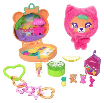 Image de Polly Pocket, ensemble de jeu compact, peluche ours