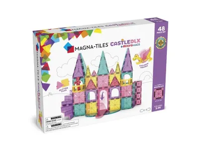 Obrázek produktu pro Magnetické stavební kostky Magna-Tiles Zamek DLX, 48 dílů, pro děti