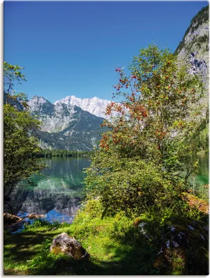 Produktbild von ARTland Leinwandbild Blick auf den Obersee Größe: 60x80 cm