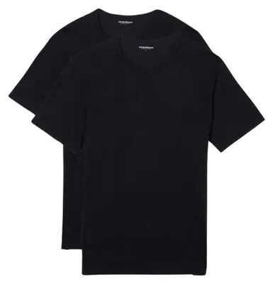 Produktbild von EMPORIO ARMANI 2er Pack Herren O-Ausschnitt T-Shirts Rundhals Schwarz/Black XL
