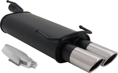 Produktbild von Novus Sportendschalldämpfer für Opel Kadett E Cabrio 2 x 76mm SR-Design
