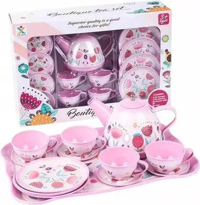 Obrázok produktu pre Lena, kovová čajová súprava pre deti, 13 kusov