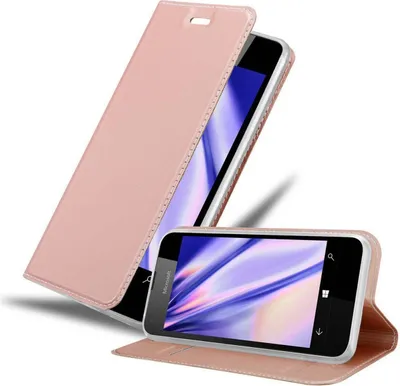 Produktbild von Cadorabo Handyhülle für Nokia Lumia 550 Schutz Hülle in Rosa Cover Etui Book Case Booklet